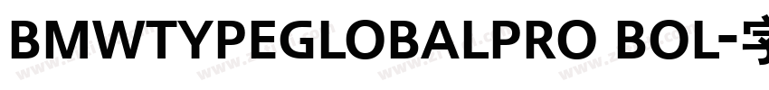 BMWTypeGlobalPro Bol字体转换